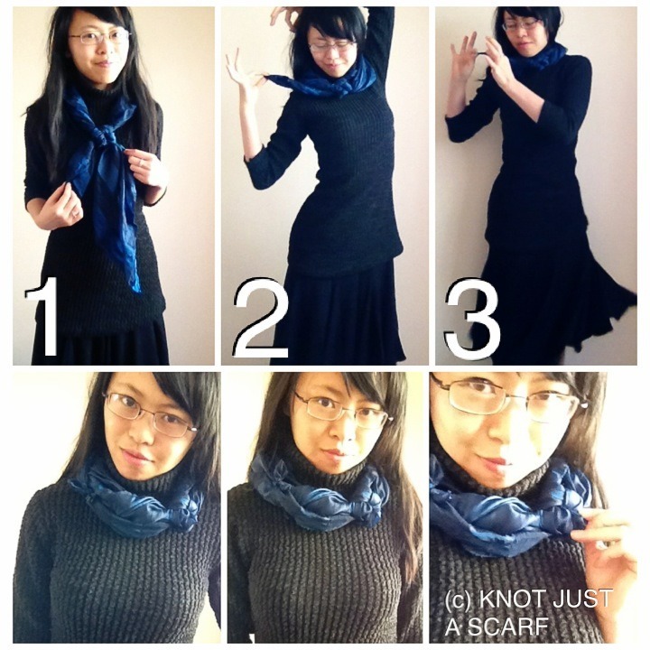 How to Tie a Scarf: Double Wrap French Knot
