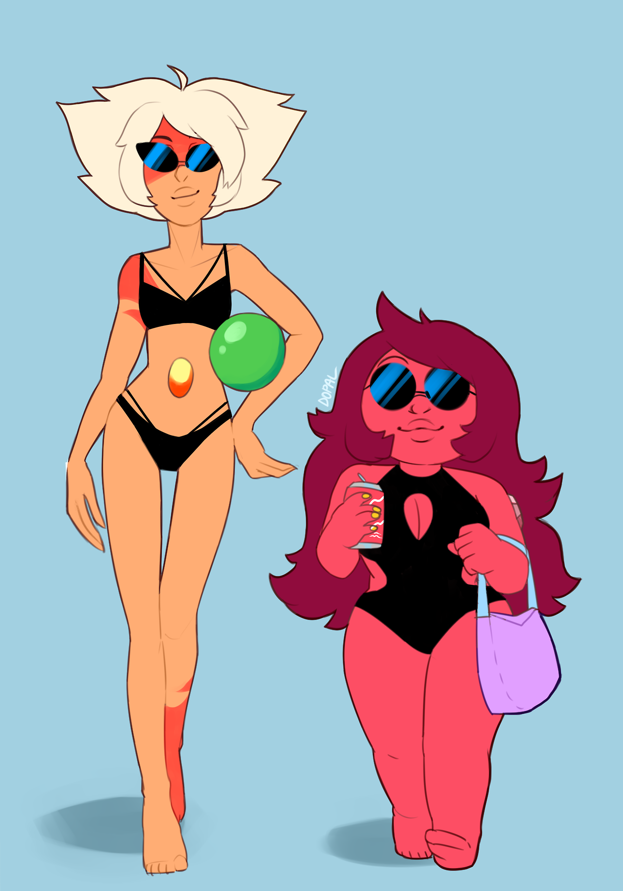 dopal: famethyst &amp; co would LOVE the beach. can someone with better drawing