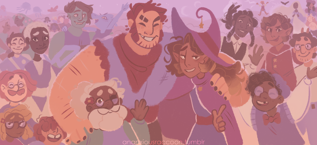ananxiousraccoon:  please click for the full view!! i’ve been drawing this &amp;
