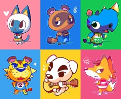 nintendo-plaza:  Animal Crossing Villagers (Art by Crayon Chewer)