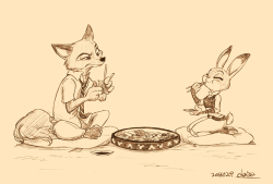 chaico:  Nick and Judy by chacckco  