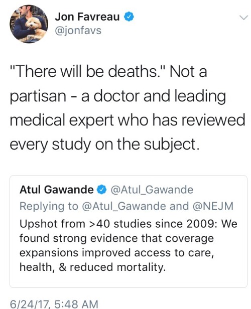 allonsyforever: Sorry for the long post, but Republicans are seriously trying to say that it’s not “civil” to point out the fact that their healthcare bill will cause millions of people to lose their insurance, which will cause thousands of preventable