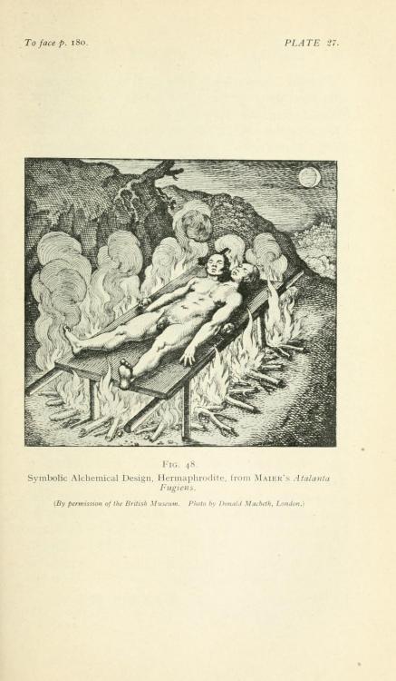 the-two-germanys:  Symbolic alchemical design. Hermaphrodite.Bygone Beliefs: Being a Series of Excursions in the Byways of ThoughtH. Stanley RedgroveLondon: William Rider & Son, Ltd., 1920. 