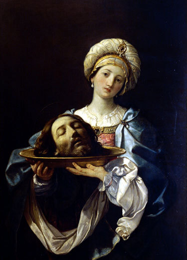 guido-reni: Salome with the Head of John the Baptist, 1635, Guido ReniMedium: oil,canvaswww.
