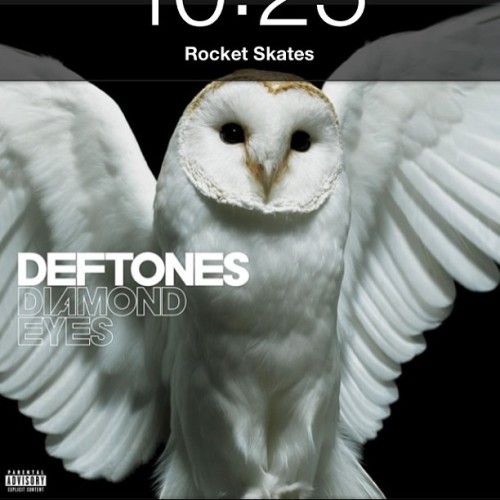 Guns, razors, knives. Fuck with me. #deftones #rocketskates #diamondeyes #goodshit #moodmusic #icutbitches