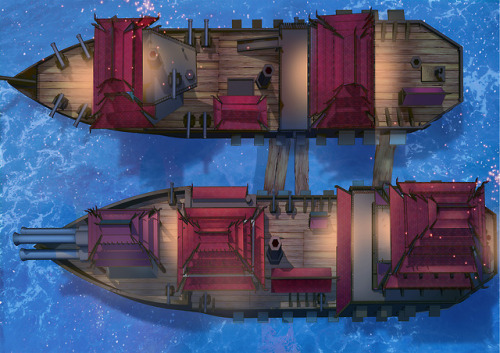 This set is the first part of a ship-heavy update - there’s a ship with an interior, oriental junks,