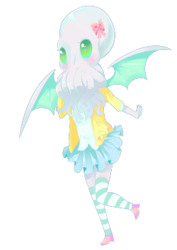 codziencos:  Commission Cthulhu girl character