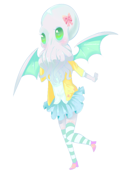 codziencos:  Commission Cthulhu girl character re-design. It was fun because I really suck at drawing in manga style. :P I tried.  If you want me to draw you something click here for COMMISSION INFO 