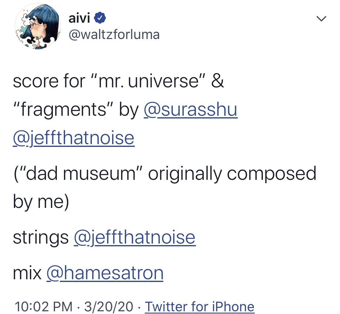 XXX crewniverse-tweets:Songs info for these last photo