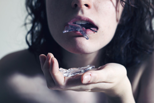 coldemi:   	Untitled by Sarah Ann Loreth    	Via Flickr: 	Day 23 of 365.  Can’t decide which should be my 365. I told myself no matter how they looked I was going to post at least one of these because it was pretty dangerous putting broken glass in