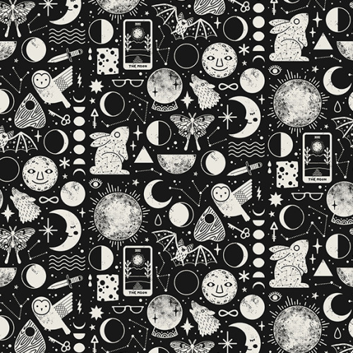 lordofmasks: Lunar Pattern | Camille Chew Blue Moon (color version) and Eclipse (black and white ver