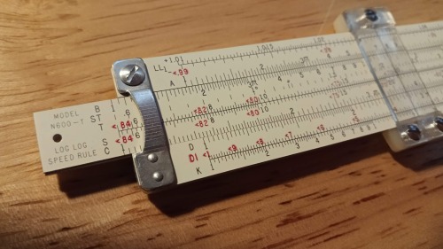 The provenance of the Pickett N600 in spaceflight. The mini ‘log log’ rule offers an extremely power