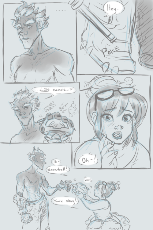 thebigpalooka: Meihem/Junkmei comic I’ve been meaning to draw this for a while now!  Finally got around to it <3 You rescue one little robot sidekick doodad and suddenly it’s all complicated. 