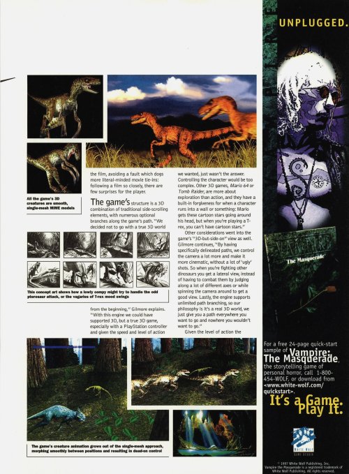  Next Generation #27, March ‘97 - Preview of ‘The Lost World: Jurassic Park’ on PlayStation.