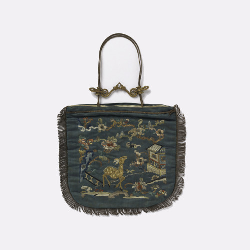 shewhoworshipscarlin:Bag, early 1900s, China.