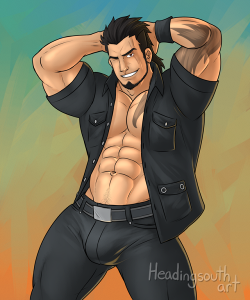 headingsouthart: Gladiolus patreon post from December. i know he had two tattoos on each arm, i didn