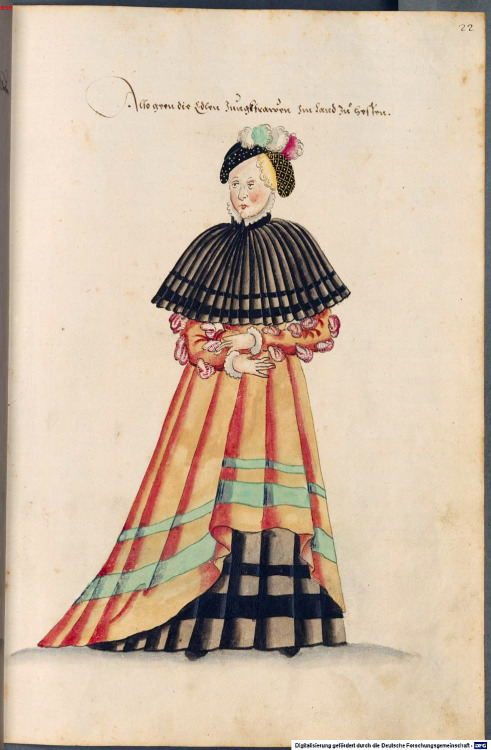 Hessian noblewoman from Kostüme der Männer und Frauen in Augsburg und Nürnberg, Deutschland, Europa,