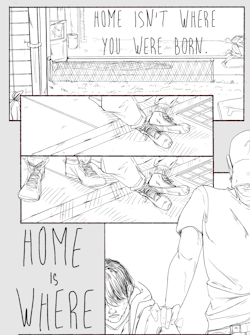 wardengrey:  “Home is not where you were born. Home is where all your attempts to escape cease.” -    Naguib Mahfouz  (originally in arabic) My first assignment for my sequential projects class! I bit off more than I could chew with this, and can’t