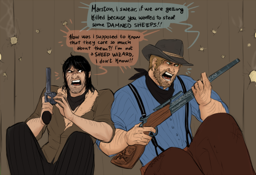racoonjohn: A regular day in Valentine with Johnny and Arthur ¯\_(ツ)_/¯