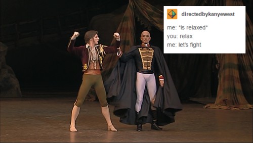 spinmelikeyoumeanit:Paquita + text post memeFor other ballet + text post memes (Swan Lake, La Bayder