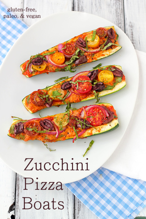 beautifulpicturesofhealthyfood:  Zucchini Pizza Boats…RECIPE 