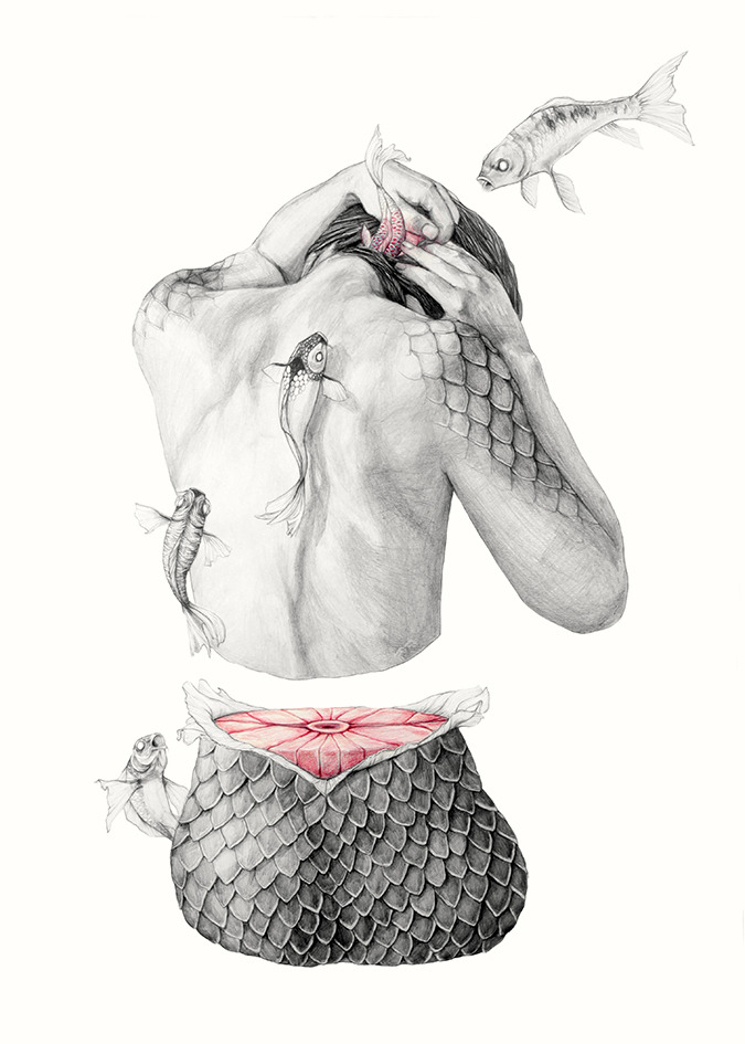 red-lipstick:  Elisa Ancori (Barcelona, Spain) - Koi I from Metamorfish, 2014  