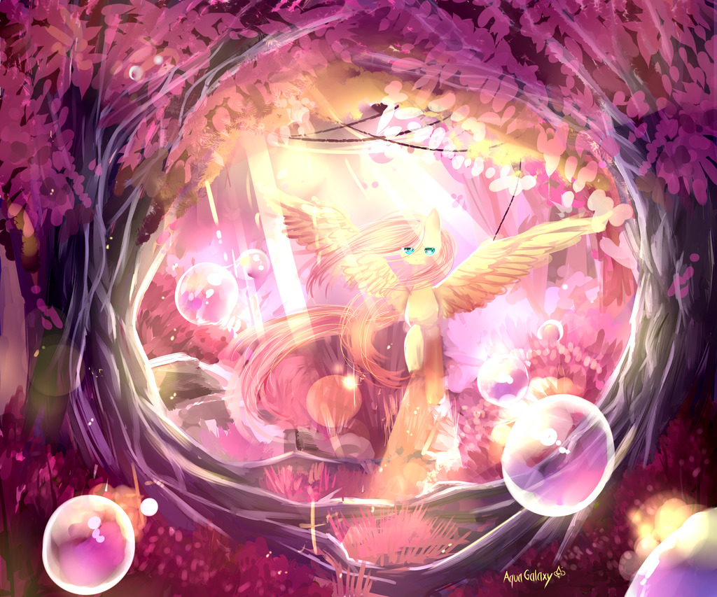 madame-spookyshy:  Fluttershy by AquaGalaxy  &lt;3
