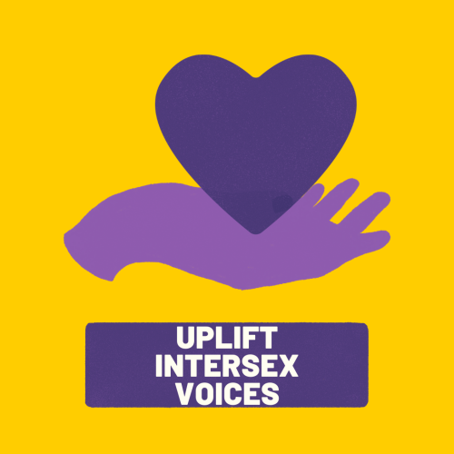 pantlesshero:ezgender: [Uplift intersex voices. Support intersex people.] [ID: two pictures with a y