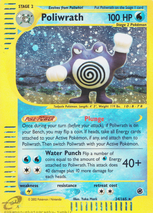 pokemon-photography: Poliwrath - Expedition Base set 2002