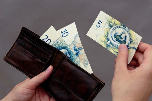 wordsnquotes:culturenlifestyle:Student Creates Beautiful Banknotes for a Fictional Currency Student 