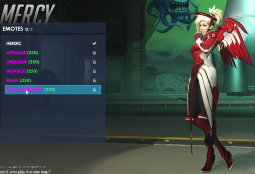 psydragon:  mercy has a new laugh emote and  