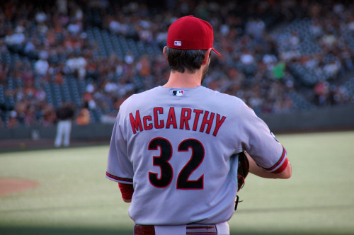 Brandon McCarthy / Pregame warm-up / AtT&T Park / September 7th, 2013