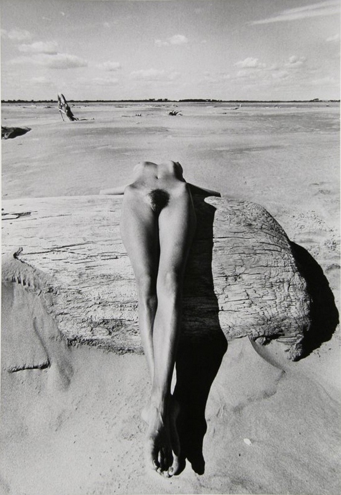 PH - Lucien Clergue, 1973Beautiful teen pussyNude girl with Long hairWet and oily