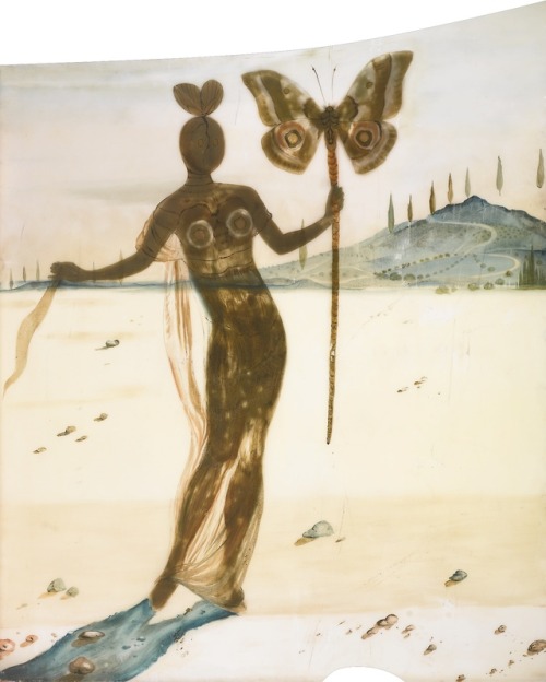 La Promenade: Figures et Papillons by Salvador Dalì, 1958