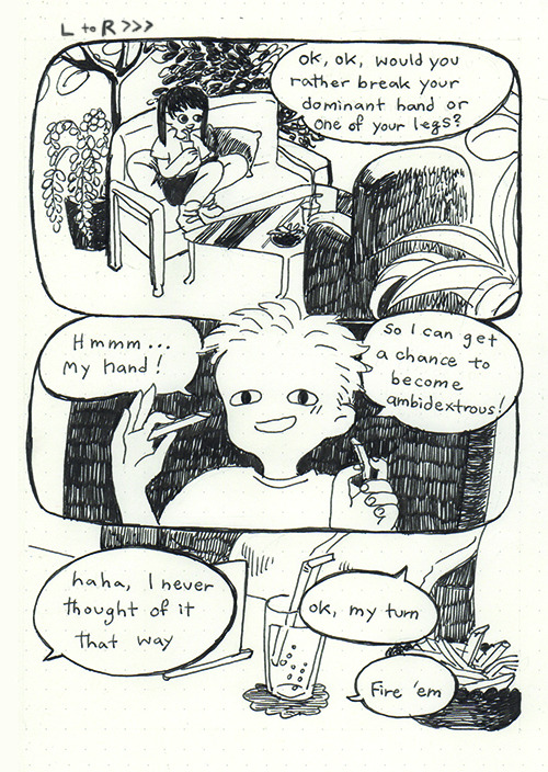 hakobore:  comic for a zine~! 