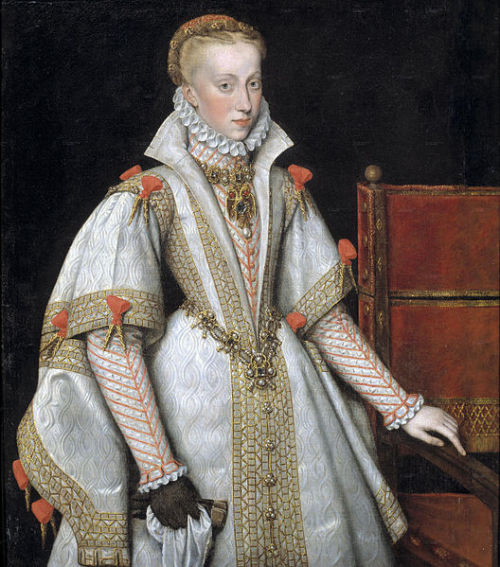 sartorialadventure:Anna of Austria, wife of Philip II, 1570-80