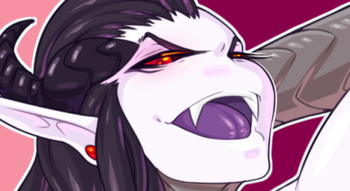 queenchikkbug:  slobface-art:  In case it wasn’t obvious I’m in love with queenchikkbug’s Abaddon, here’s some reassurance. Kimmi’s super nice so wanted to draw something for her too!  SLOOOOB’S ART GUYS  