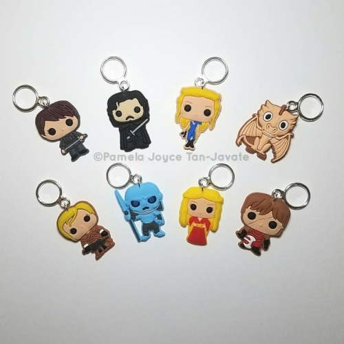 Game of Thrones stitch markers are now available at: www.charmed.etsy.com #knitting #knit #diy #arts