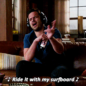 jakesjohnson:  ♪ Nick Miller, yo, streets of Chicago, rough and tumble love, you my heart! ♪