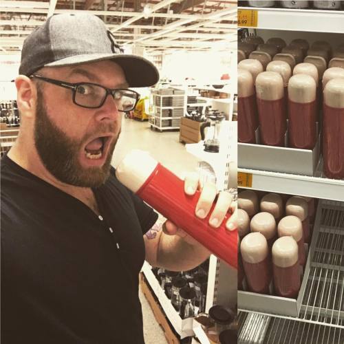 Not Just A Thermos #canttakemeanywhere #ikea #funtimes #gayguy #gaybear #homoimprovement (at IKEA Seattle)