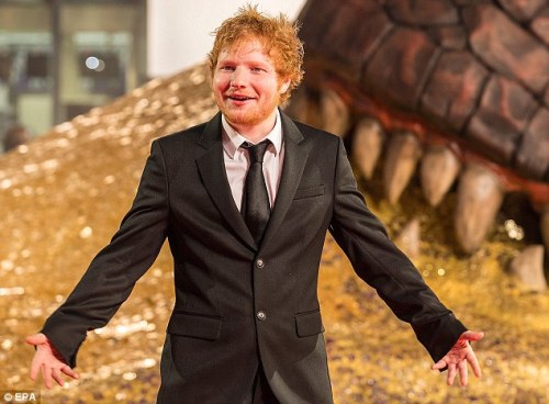 mariehumanoid: Ed Sheeran “The Hobbit” Première at Berlin.