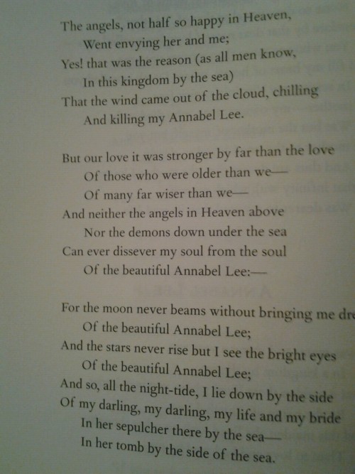starwarsandtattoos:  Can ever disever my soul from the soul Of the beautiful Annabel Lee:—
