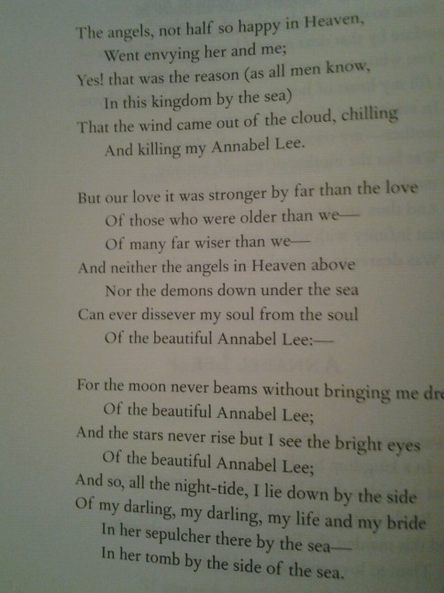 starwarsandtattoos:  Can ever disever my soul from the soul Of the beautiful Annabel Lee:—