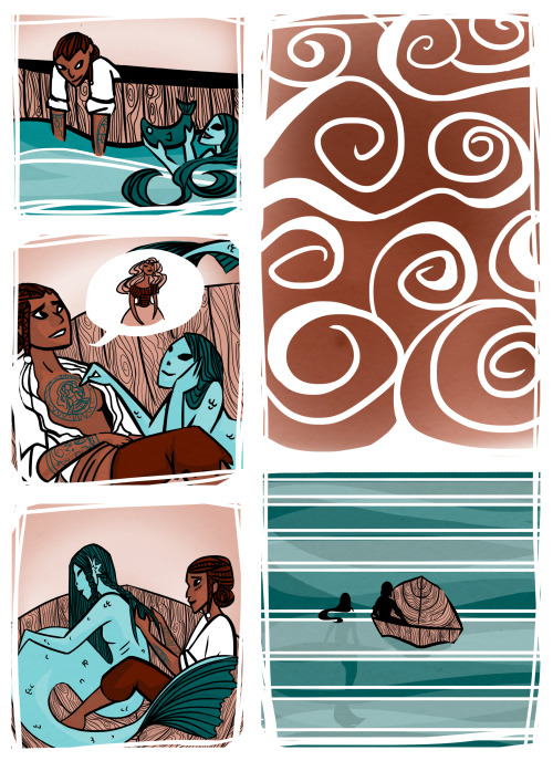 ajckorrasami:charminglyantiquated:a little love story about mermaids and tattoos wow :”3