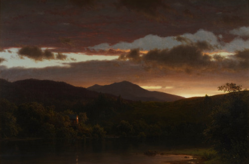 arcadiainteriorana: TwilightFrederic Edwin Church (American, 1826–1900)Oil on canvas, 91.1 x 60.6 cm, 1858.de Young Museum.