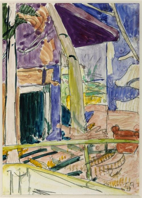 View from the Studio, Cuno Amiet, 1921, Tatedate inscribed Presented by Mrs Leila Pirani 1960Size: s