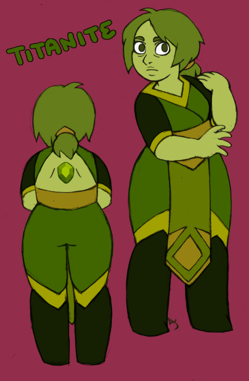 Finally came up with a gemsona I actually like!Titanite is pretty chill, bordering on lazy, and has 