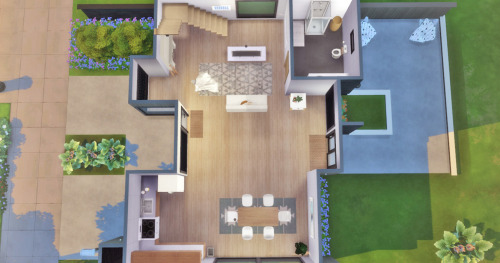 HOUSE 22 - Scandinavian House-Base Game-Lot: 20x15-Price: §36.585 -2 bedrooms - 1 bathroom-Furnished