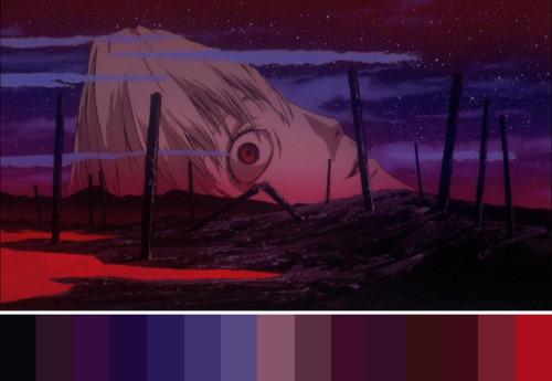 Neon Genesis Evangelion (1995-1996)• Color palette requests  • Follow me on my person