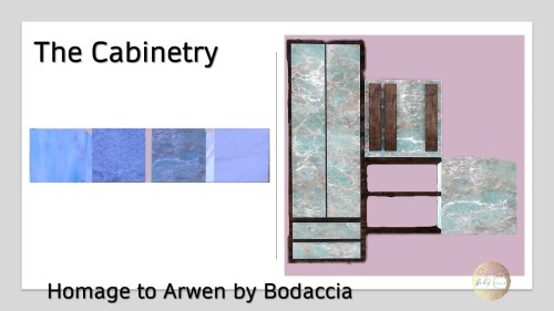 bodaccia48: Homage to Arwen by Bodaccia What you’ll get: 4 Cabinets (Long, Short, Shelving) 2 Counte